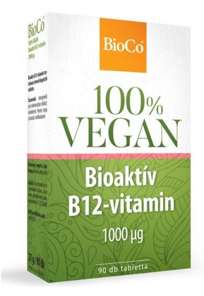 BioCo 100% VEGAN Bioaktív B12-vitamin 1000mg tabletta – 90db