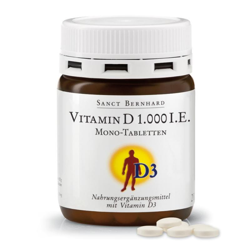 D-vitamin 1000 NE S.Bernhard 250 tabletta