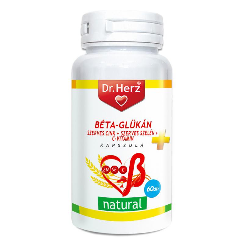 DR Herz Béta-Glükán+Szerves Zn+Se+C-vitamin 60 db kapszula