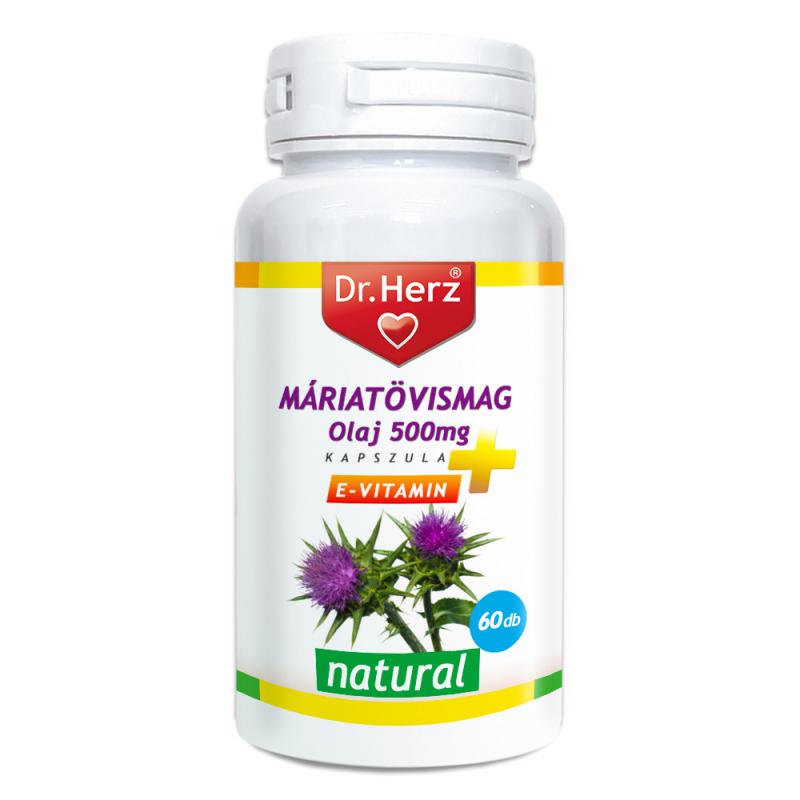 DR Herz Máriatövismag Olaj 500 mg 60 db kapszula