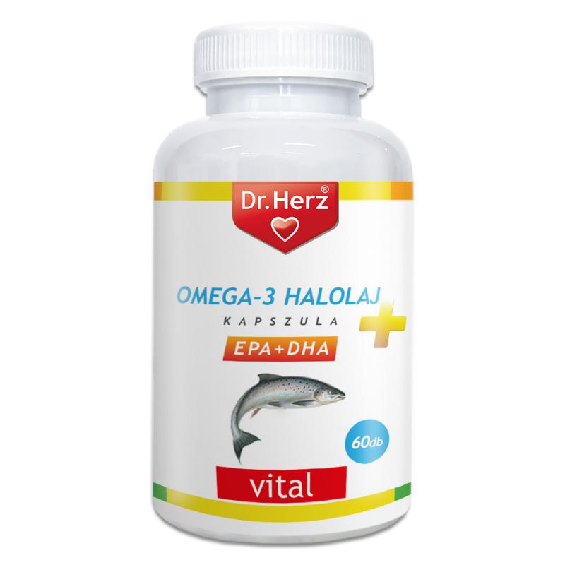 DR Herz Omega-3 Halolaj 1000mg 60db lágyzselatin kapszula