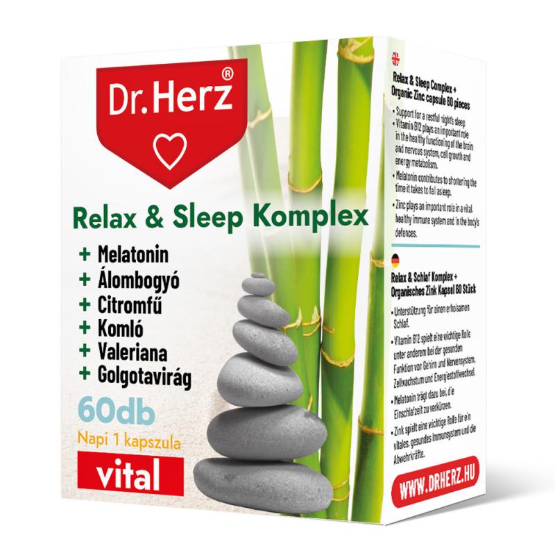 DR Herz Relax & Sleep Komplex 60 db kapszula doboz