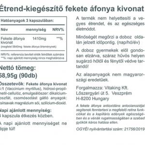 Fekete áfonya – Vitaking