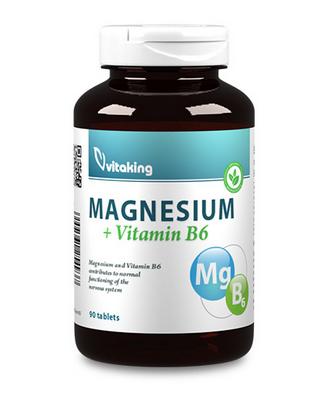 Magnézium citrát+B6 vitamin – Vitaking (90)