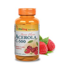 Acerola C-500 málnás (40 rágótabletta) - Vitaking