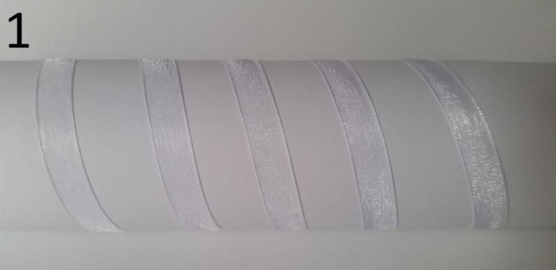 10SZO01 - 10mm-es organza szalag – fehér 1.