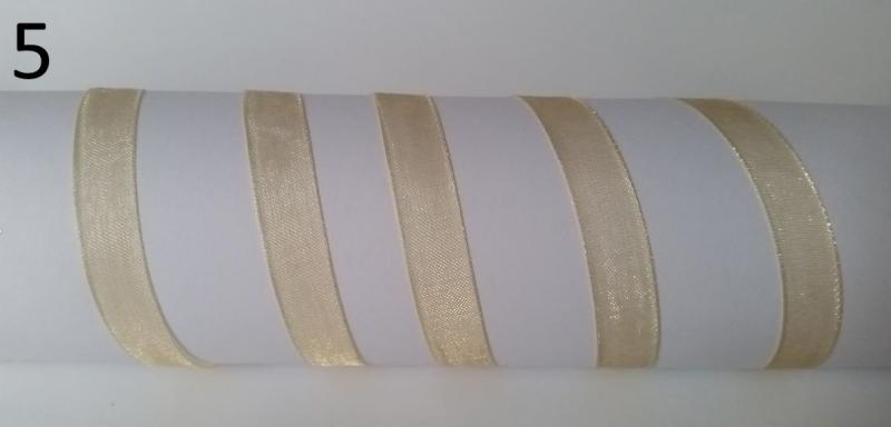 10SZO05 - 10mm-es organza szalag – arany 5.