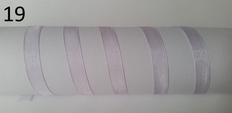 10SZO19 - 10mm-es organza szalag – világoslila 19.