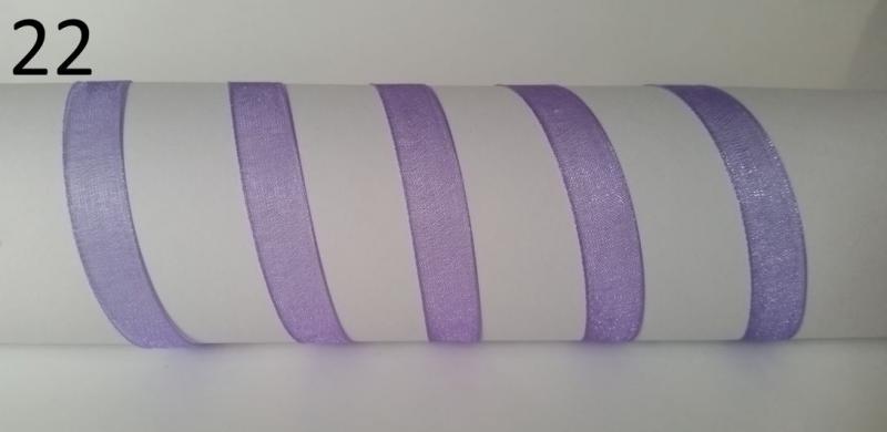 10SZO22 - 10mm-es organza szalag – ibolyalila 22.