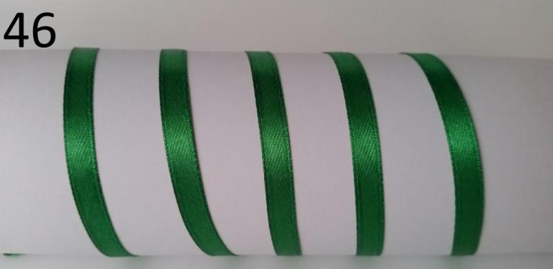 10SZS46 - 10mm-es szatén szalag - fűzöld 46.