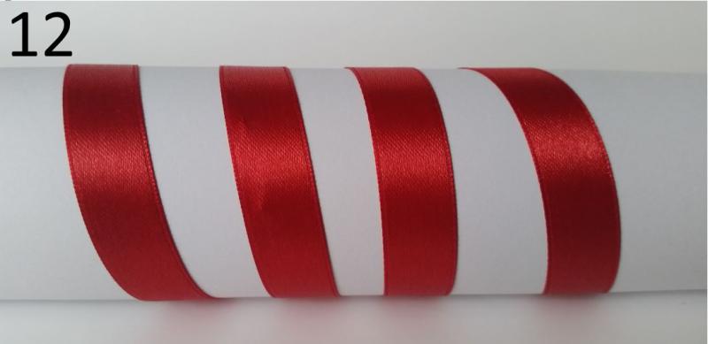 13SZS12 - 13mm-es szatén szalag – piros 12.