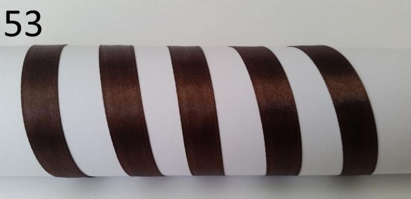 13SZS53 - 13mm-es szatén szalag – csokoládébarna 53.