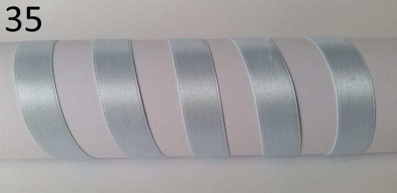 16SZS35 - 16mm-es Kétoldalas szatén szalag – halványkék 35. - 375cm
