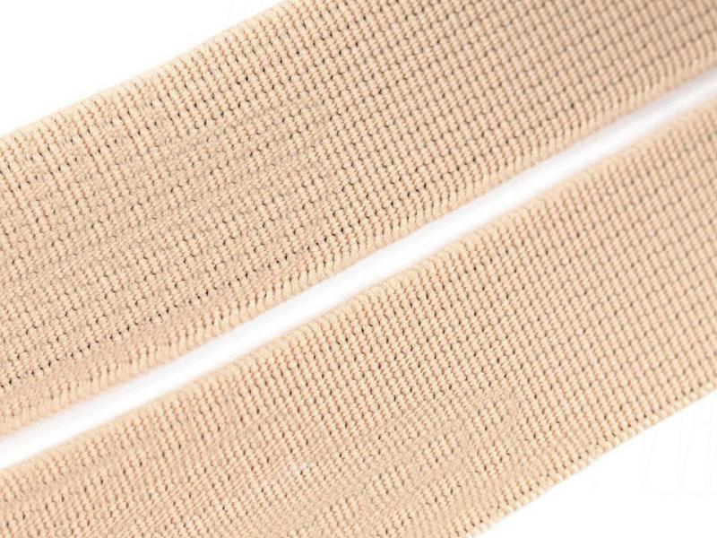 20SZG22 - 20mm-es ÖKO-TEX bézs színű gumiszalag