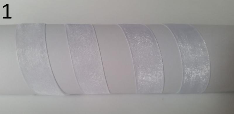 20SZO01 - 20mm-es organza szalag – fehér 1.