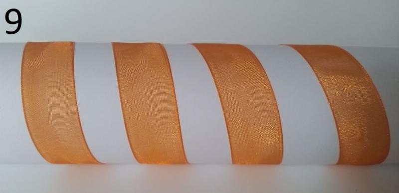 20SZO09 - 20mm-es organza szalag – narancs 9.