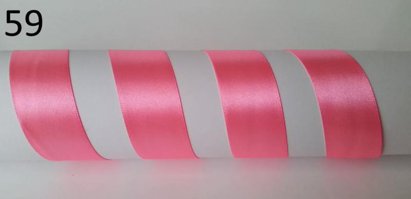 20SZS59 - 20mm-es szatén szalag - világos neonrózsaszín 59.