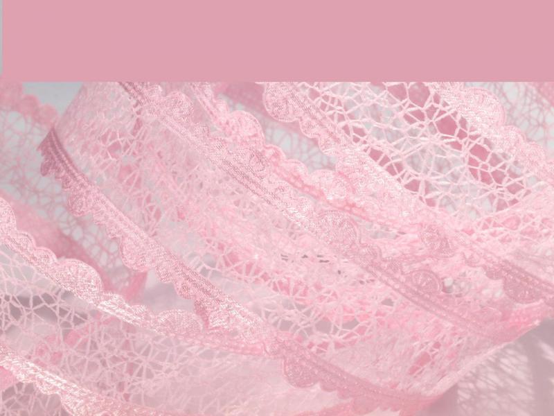 25SZK20 - 25mm-es Csipkehálós kivágott szatén szalag - rózsaszín