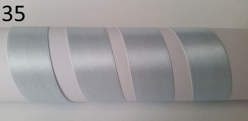 25SZS35 - 25mm-es Kétoldalas szatén szalag - halvány kék 35.