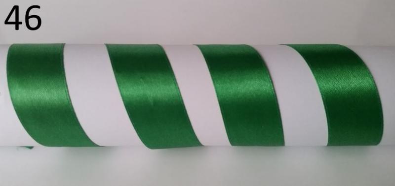 25SZS46 - 25mm-es szatén szalag - fűzöld 46.