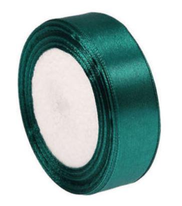 25SZS75 - 25mm-es szatén szalag - fenyőzöld 75. - 350m