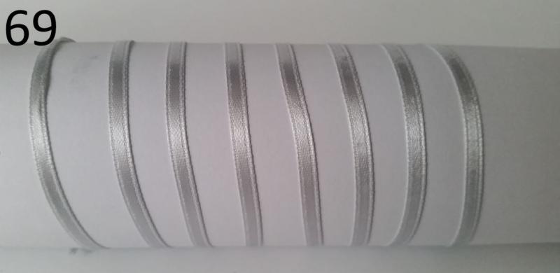 3SZS69 - 3mm-es szatén szalag – világos szürke 69.