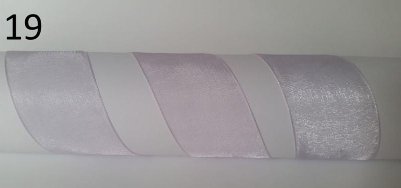 40SZO19 - 40mm-es organza szalag – világoslila 19.