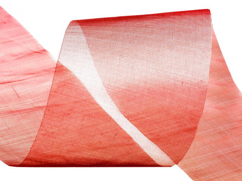 50SZO17 - 50mm-es organza szalag – piros 17.