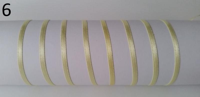 50SZS06 - 50mm-es Szatén szalag - halvány sárga 6. - 450cm