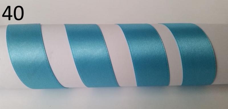 50SZS40 - 50mm-es szatén szalag – türkiz 40.