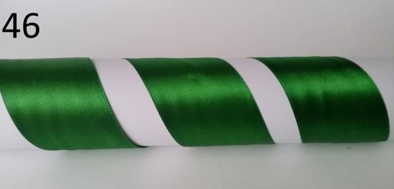 50SZS46 - 50mm-es szatén szalag - fűzöld 46. 200cm