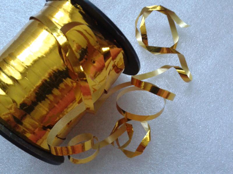 5mm-es behúzható szalag - arany metál