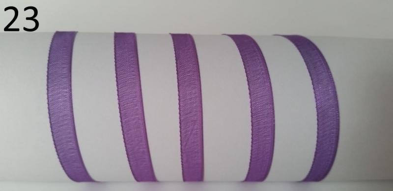 6SZO23 - 6mm-es organza szalag – orchidealila 23.