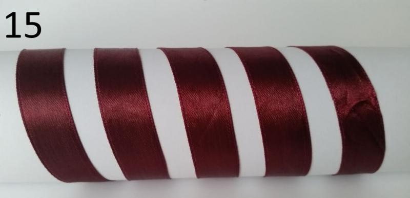 6SZS15 - 6mm-es szatén szalag - borvörös 15.