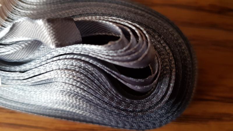 6SZS69 - 6mm-es szatén szalag - acélszürke 69.