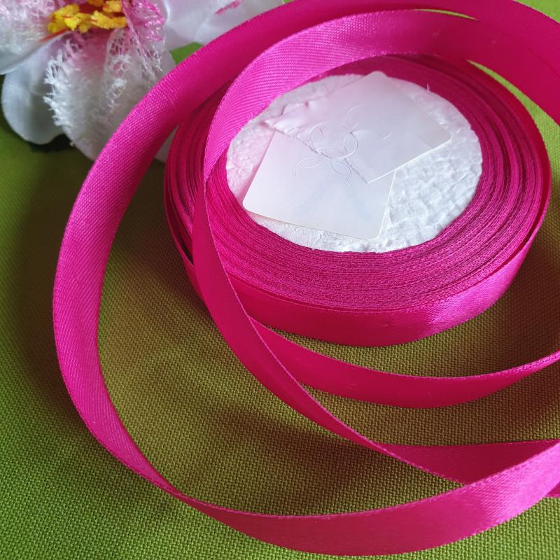 6SZS72 - 6mm-es szatén szalag - magenta 72.