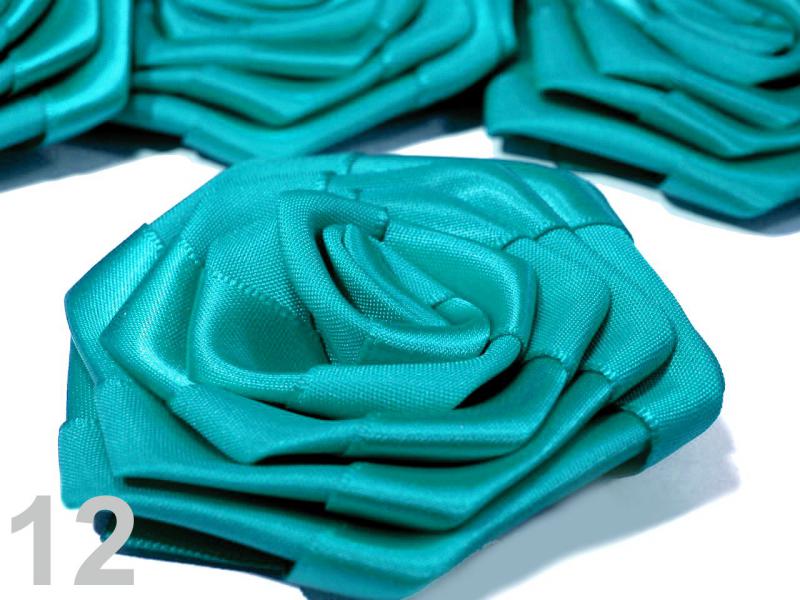 70mm-es szatén RÓZSA - türkizkék