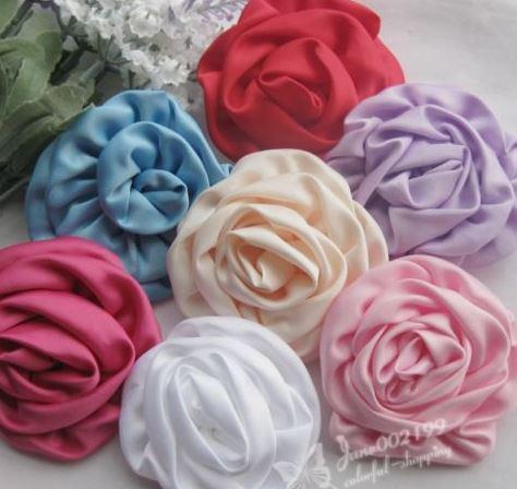 80mm-es virágok filc alapon - fehér, rózsaszín, pink, piros, lila