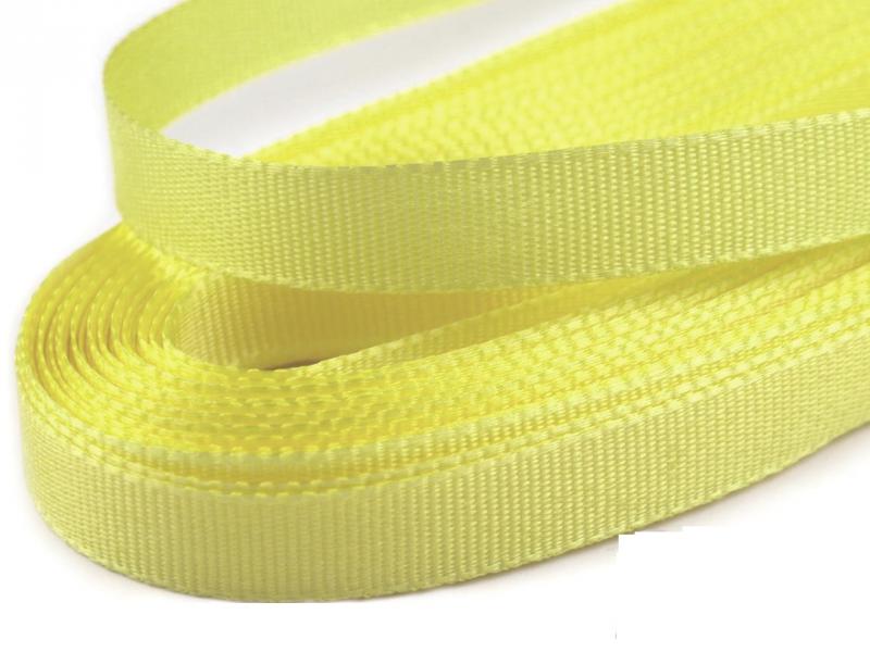 9mm-es taft szalag - citromsárga