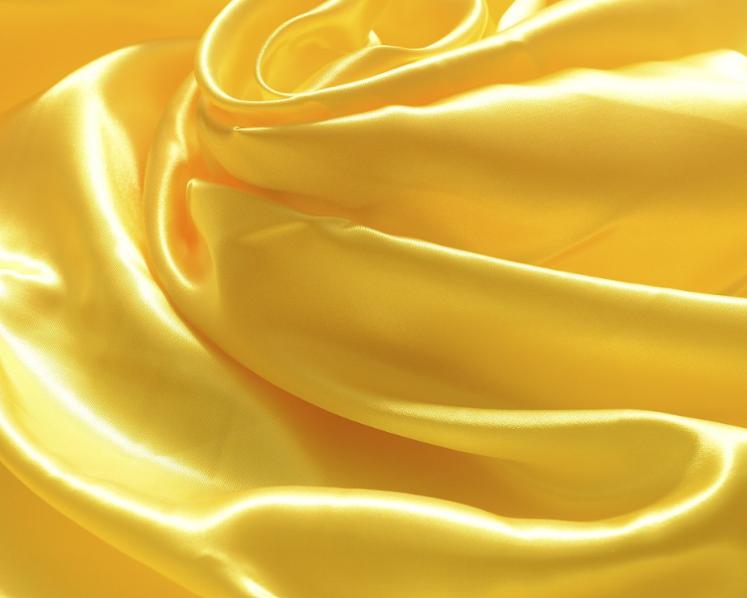 ANY17 - szatén anyag - citromsárga