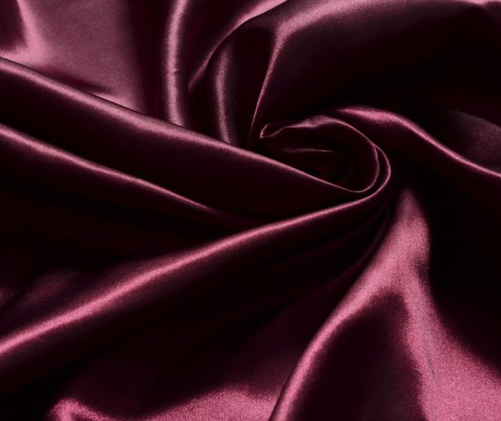 ANY19 - szatén anyag - lilásbordó