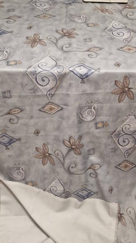 ANY35 - Transfertex Desing nyomtatott absztrakt (virágos, geometrikus) mintás szövet