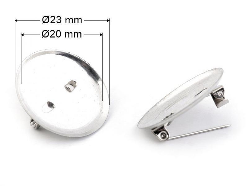 Bross alap Ø23 mm - platina