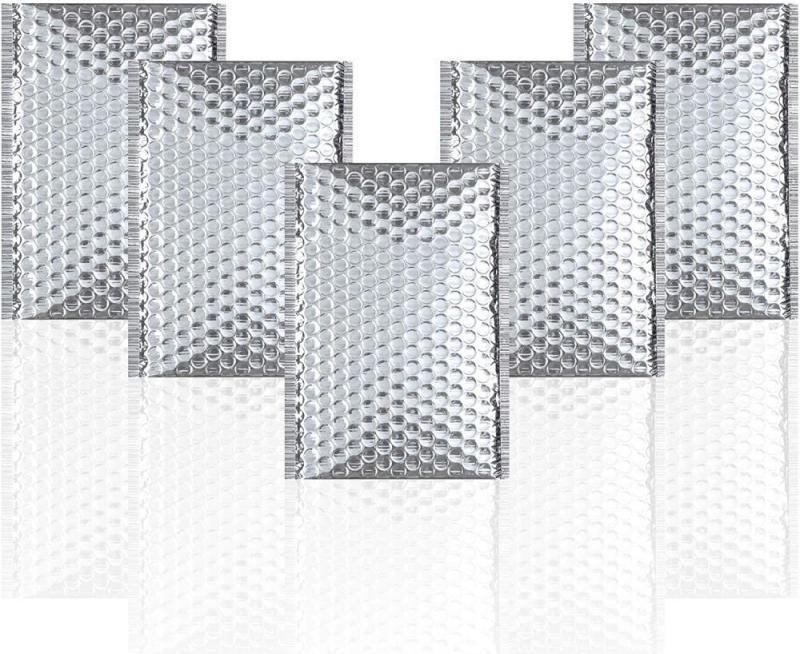 DCS83 - Ezüst metál színű buborékos boríték, légpárnás tasak