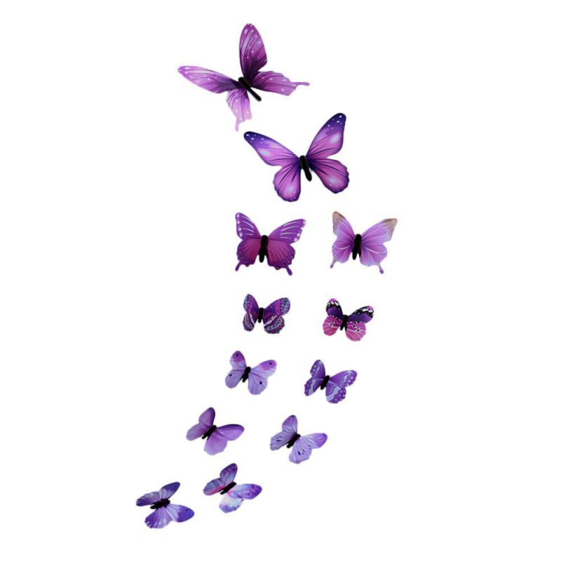 DEK76 - 12db-os pillangó szett - Lila árnyalatai