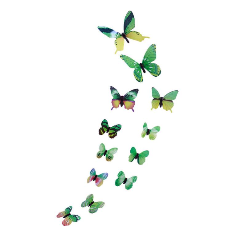DEK77 - 12db-os pillangó szett - Zöld árnyalatai