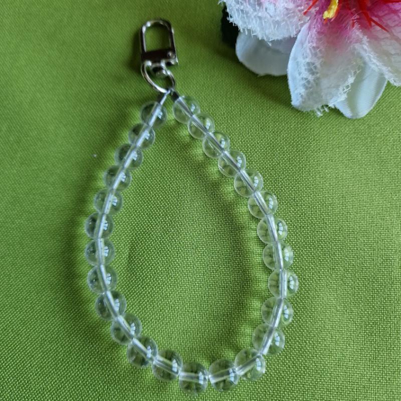 ÉKT11 - Gyöngyös karabineres kulcstartó férfiaknak