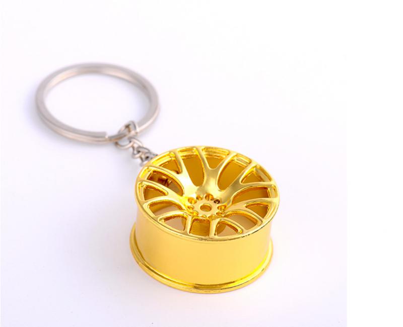 ÉKT15 - Arany színű acél felni kulcstartó