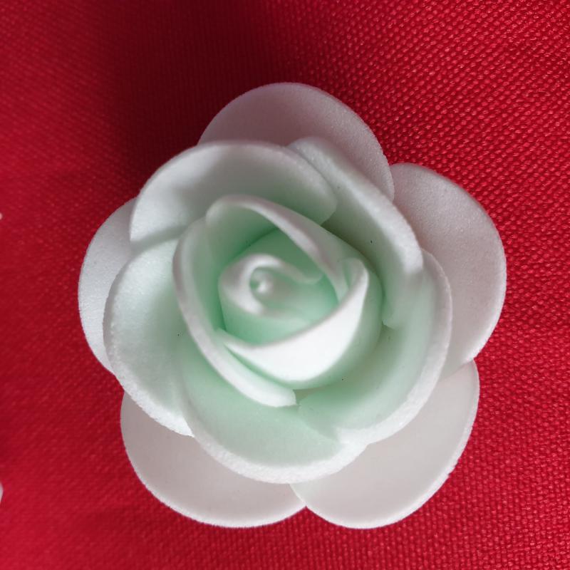 ESKÜVŐ - 35mm-es habrózsa - világoszöld