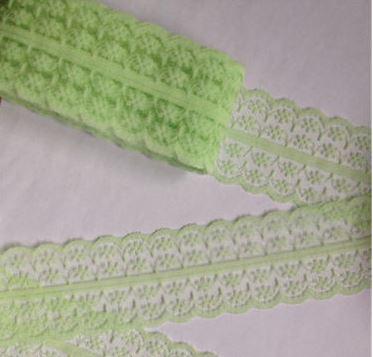 Esküvő 45SCS26 - 45mm-es Almazöld csipke szalag